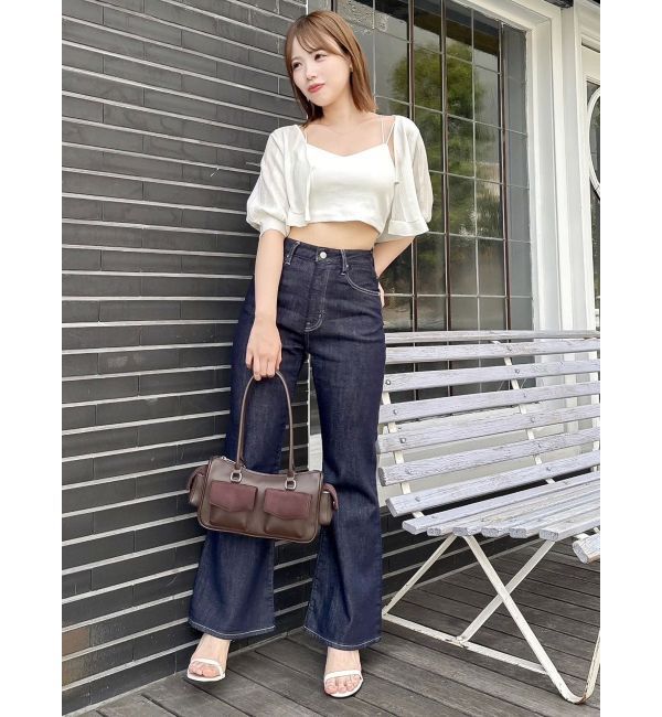 dazzlin「スカラップハーフスリーブカーデ」|カーディガン|