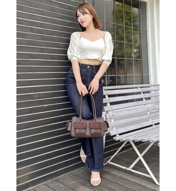 dazzlin「スカラップハーフスリーブカーデ」|カーディガン|