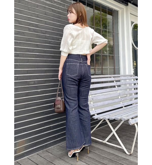 dazzlin「スカラップハーフスリーブカーデ」|カーディガン|