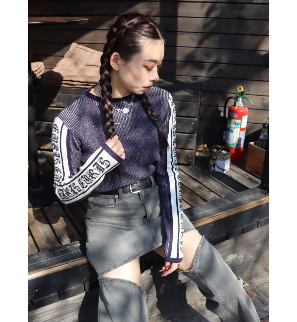 EVRIS「ドッキングデニムスカートパンツ」|デニム|