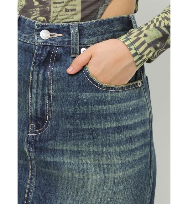 EVRIS「ドッキングデニムスカートパンツ」|デニム|