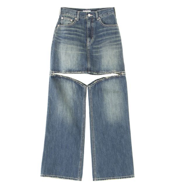 EVRIS「ドッキングデニムスカートパンツ」|デニム|