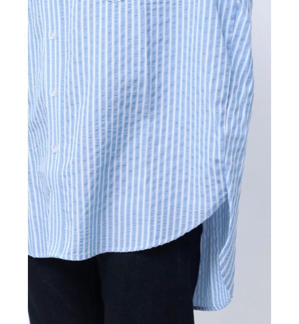 EVRIS「SUNNYモチーフストライプオーバーサイズシャツ」|シャツ・ブラウス|