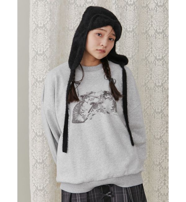 merry jenny「ribbonイヤーフラップニットキャップ」|ニット帽|