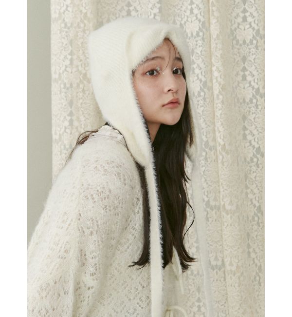 merry jenny「ribbonイヤーフラップニットキャップ」|ニット帽|