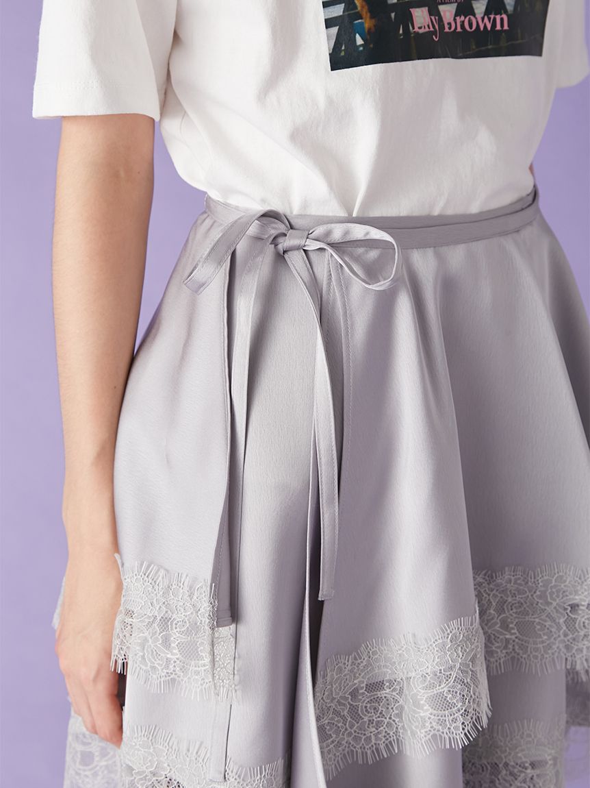 LILY BROWN「ヴィンテージサテンミニスカート(Hearts2Hearts着用)」|スカート|