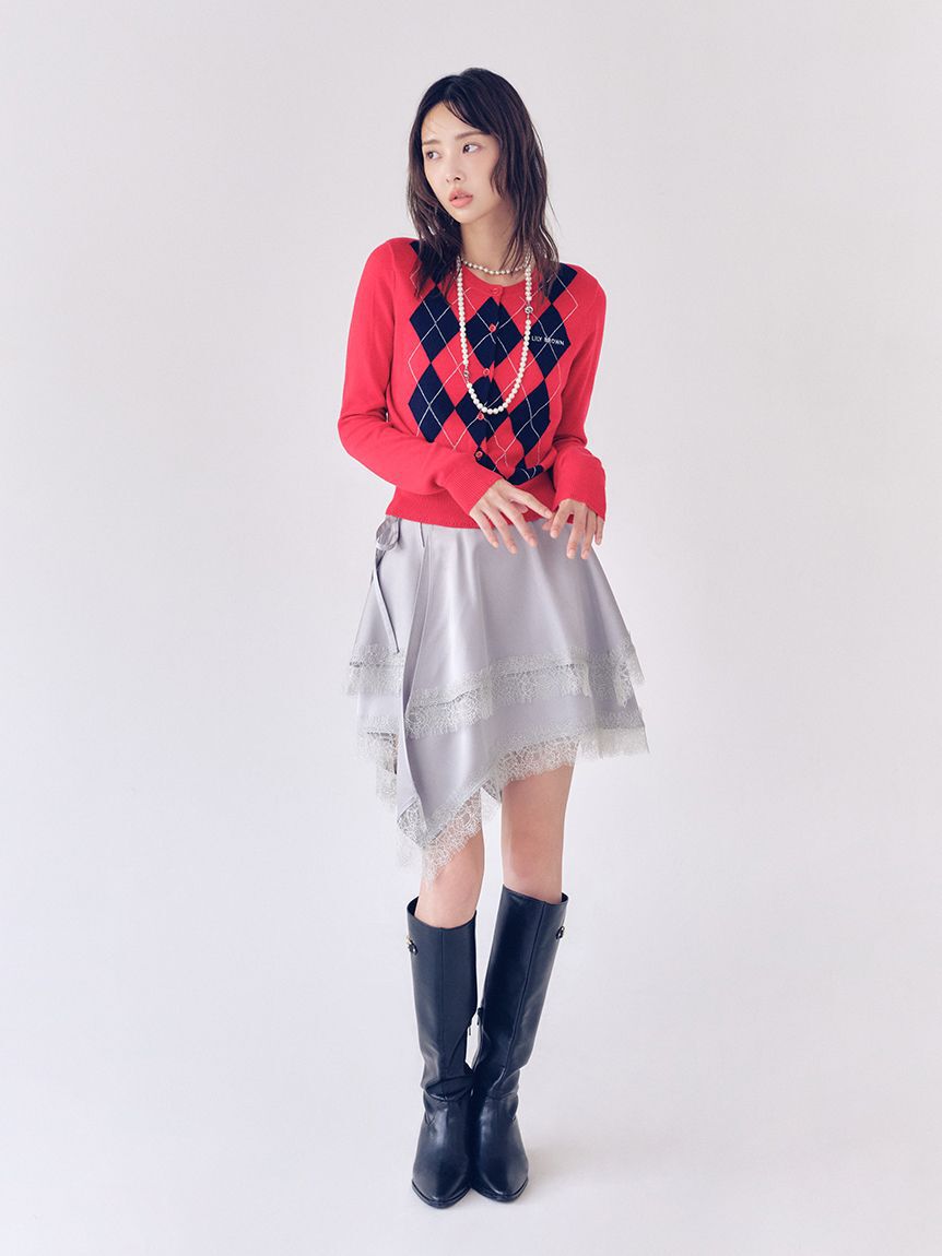 LILY BROWN「ヴィンテージサテンミニスカート(Hearts2Hearts着用)」|スカート|