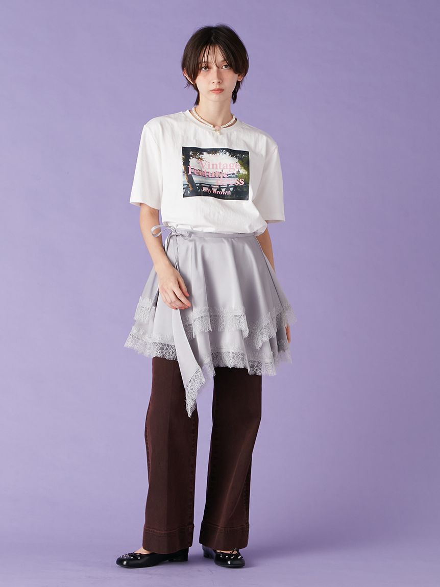 LILY BROWN「ヴィンテージサテンミニスカート(Hearts2Hearts着用)」|スカート|