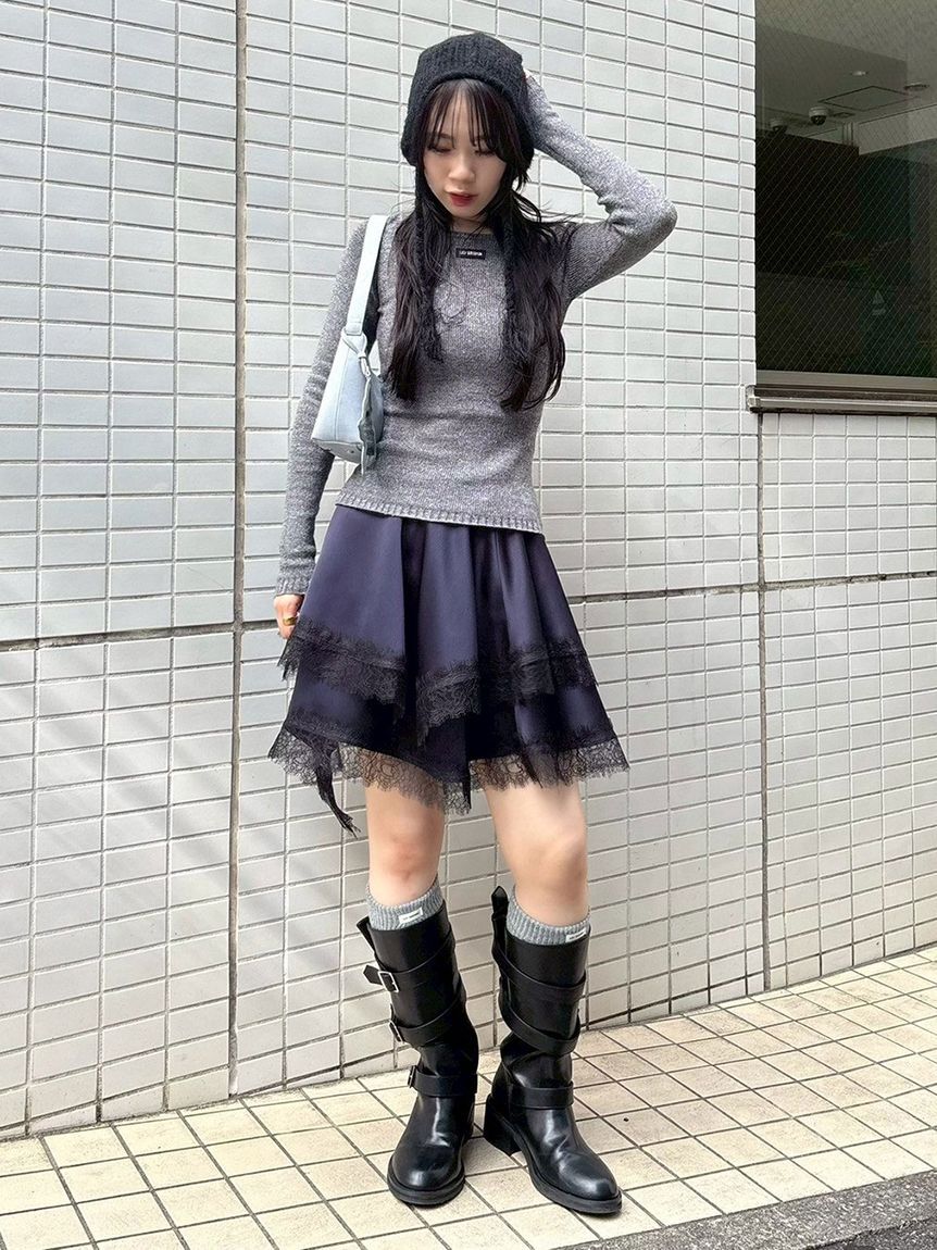 LILY BROWN「ヴィンテージサテンミニスカート(Hearts2Hearts着用)」|スカート|