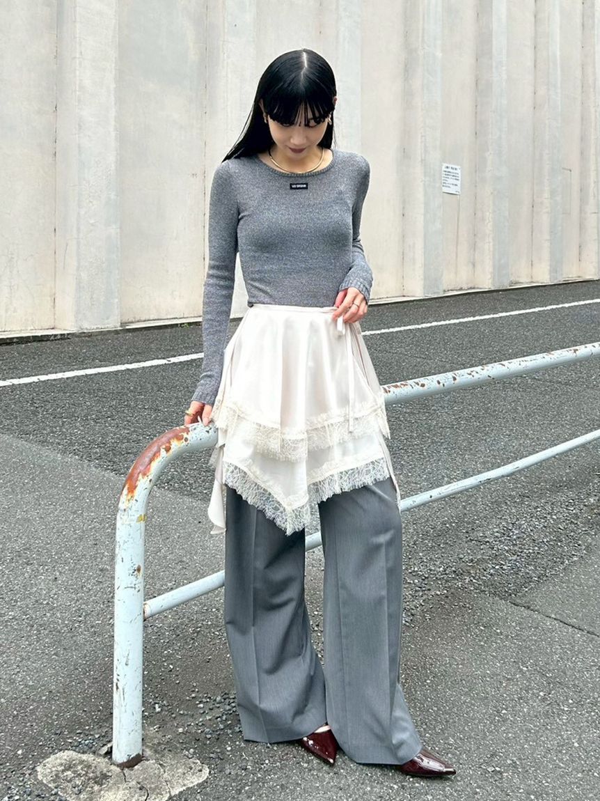 LILY BROWN「ヴィンテージサテンミニスカート(Hearts2Hearts着用)」|スカート|