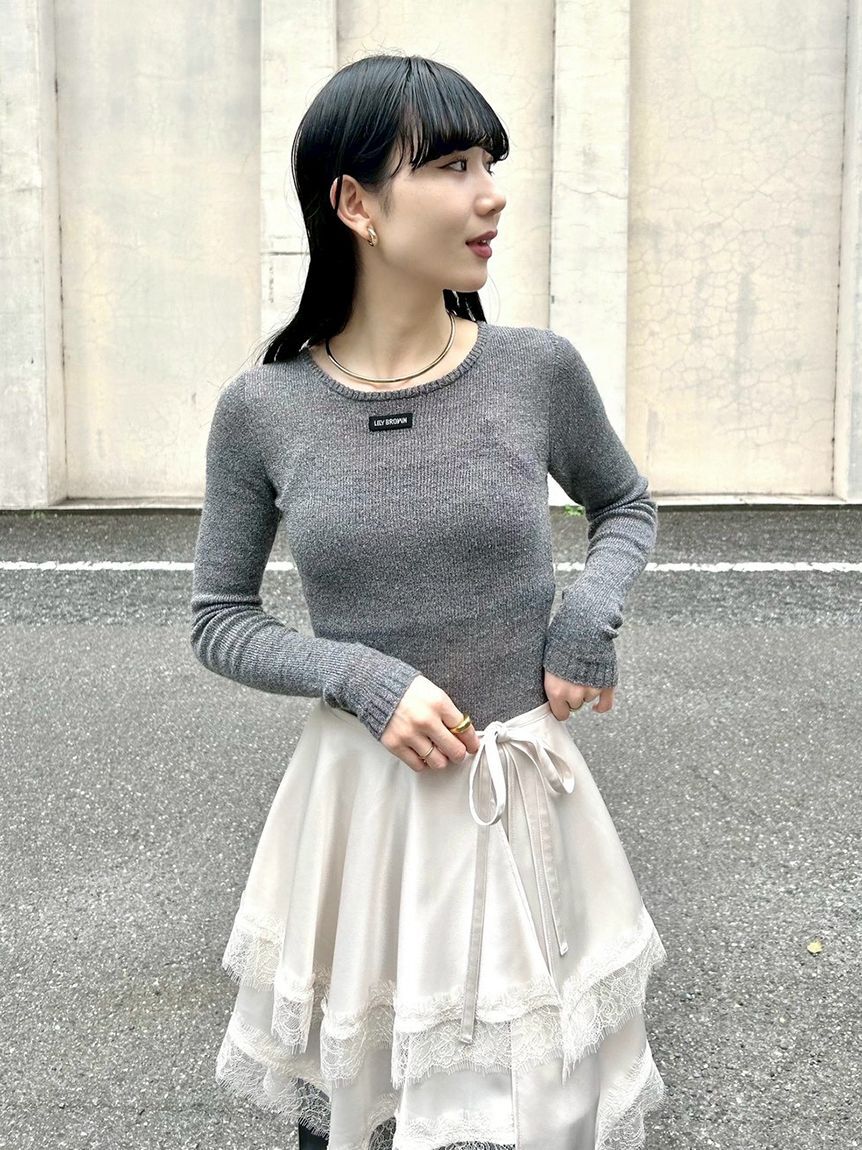 LILY BROWN「ヴィンテージサテンミニスカート(Hearts2Hearts着用)」|スカート|