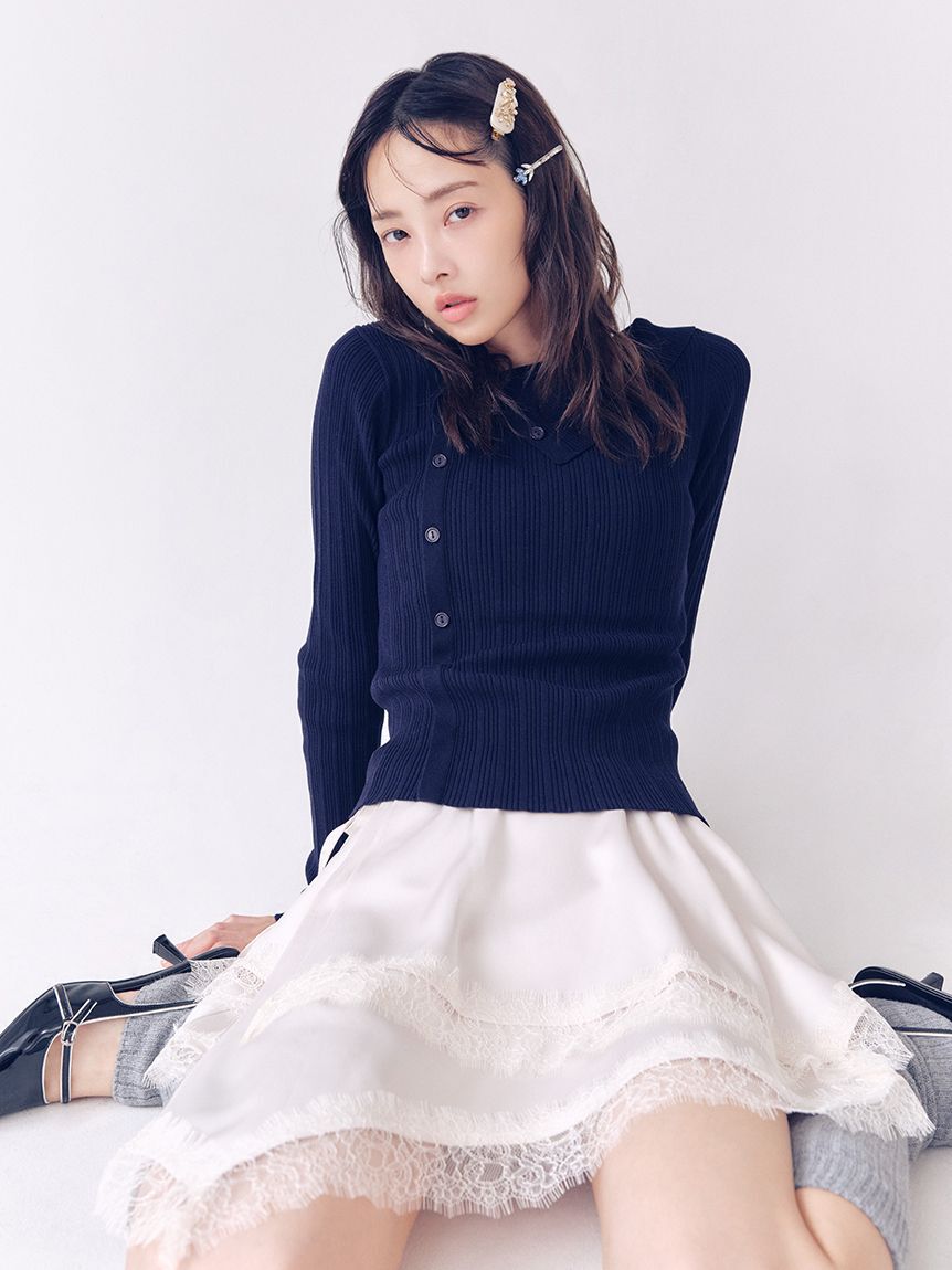 LILY BROWN「ヴィンテージサテンミニスカート(Hearts2Hearts着用)」|スカート|