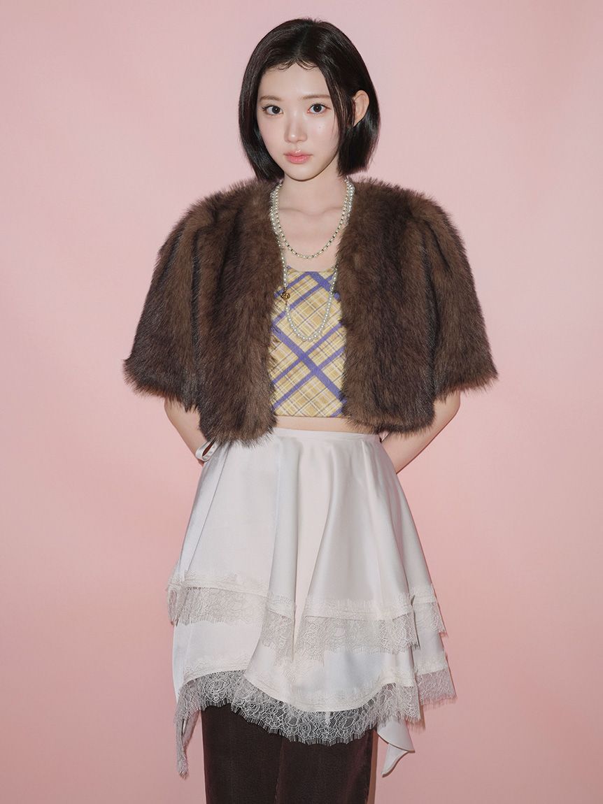 LILY BROWN「ヴィンテージサテンミニスカート(Hearts2Hearts着用)」|スカート|