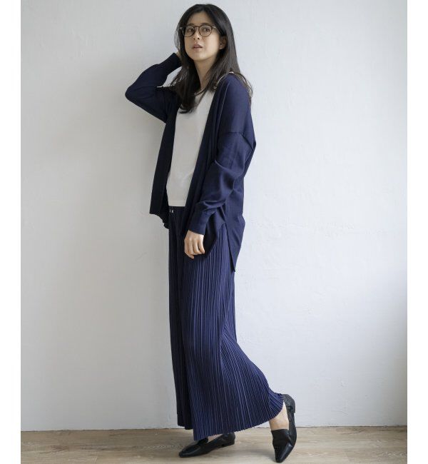 ikka「さらっとプリーツワイドパンツ」|その他|