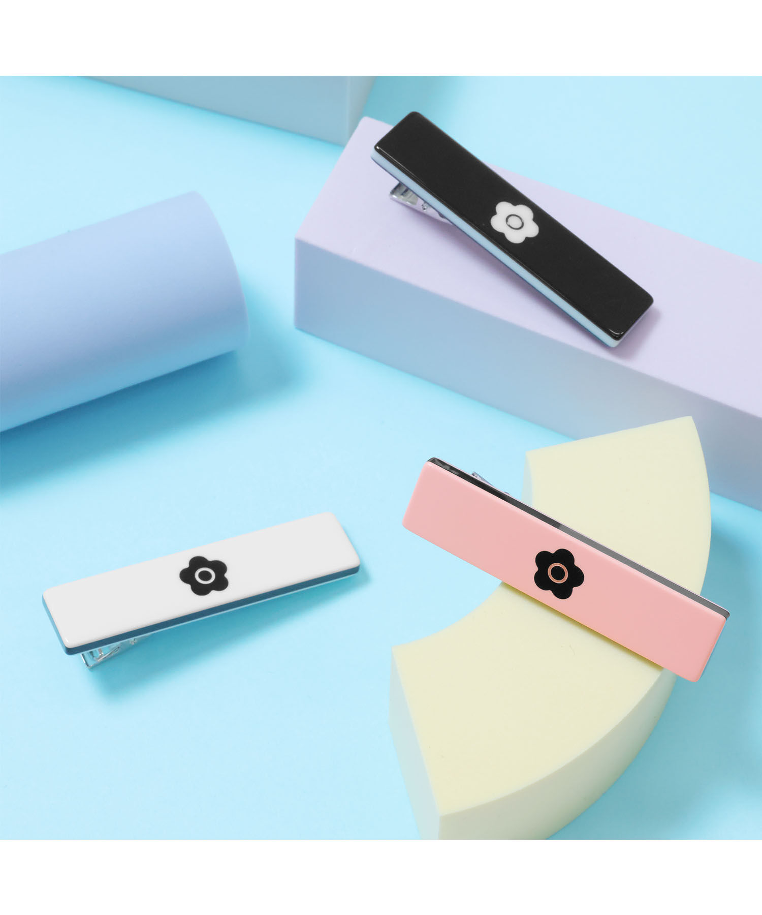 MARY QUANT「アクリルバー ワニクリップ」|ヘアバンド|