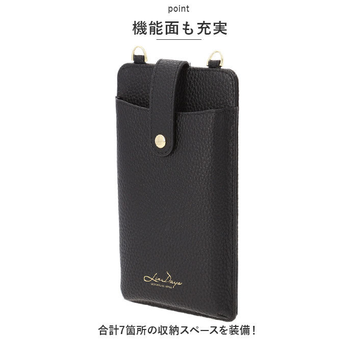 BACKYARD FAMILY「スマホショルダーバッグ レディース 通販 軽量 軽い スマホ ショルダー お財布ポシェット」|ショルダー・メッセンジャー|