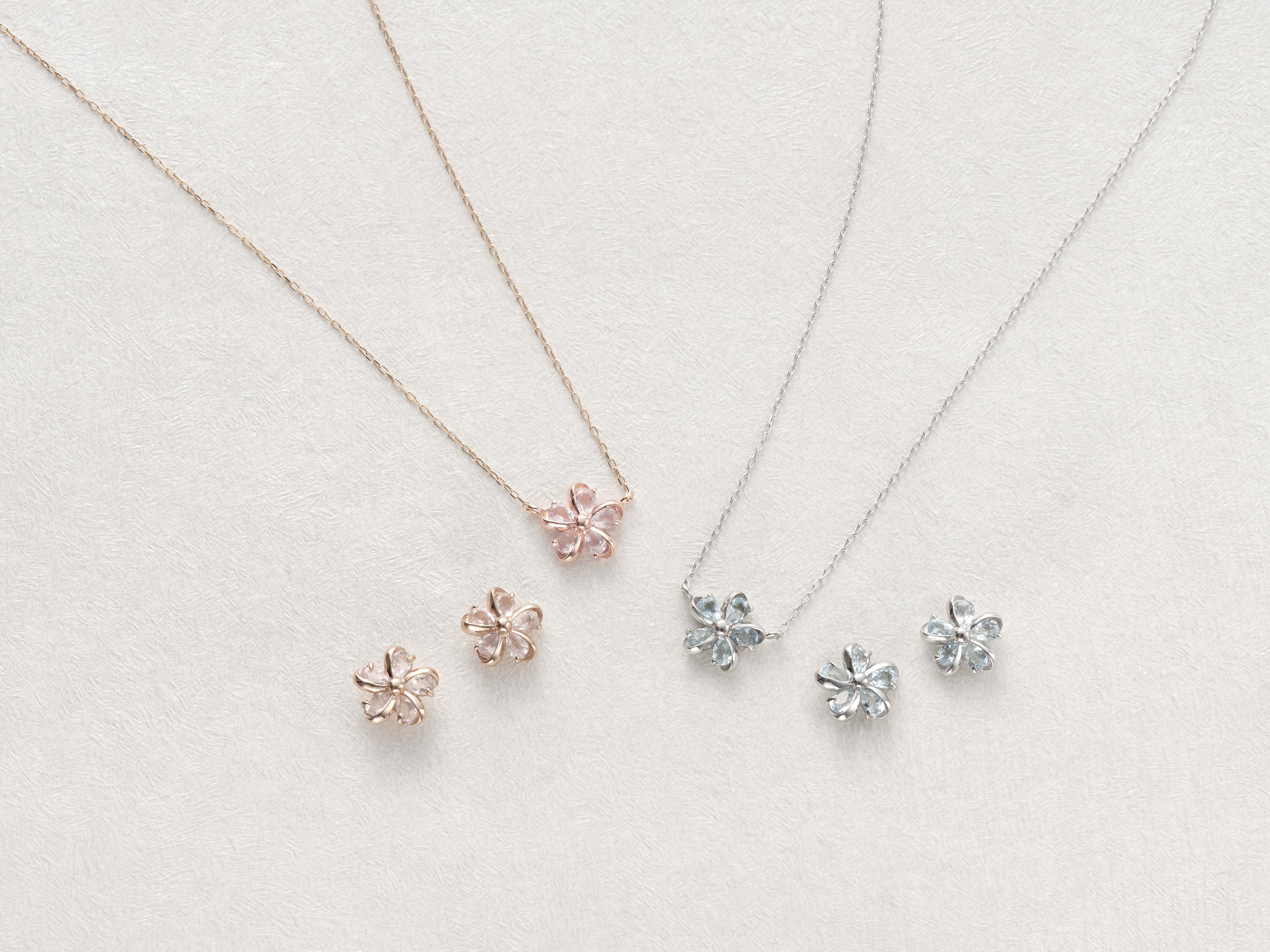 newme by Samantha Thavasa「ストーンミニフラワー ピアス」|ピアス|