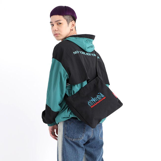 Manhattan Portage「Botanical Prince Shoulder Bag 3D Embroidery Neon」|ショルダー・メッセンジャー|