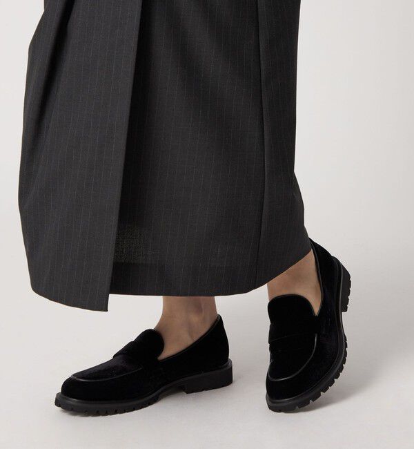 ODETTE E ODILE「ベルベットタンクローファー フラット30&uarr;」|ローファー|