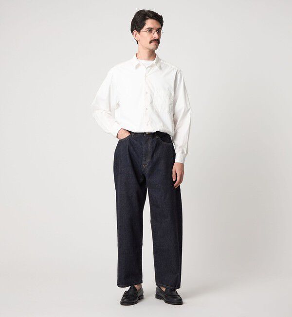 STEVEN ALAN「＜Steven Alan＞ 13.5oz デニム 5ポケット バギー テーパード パンツ」|デニム|