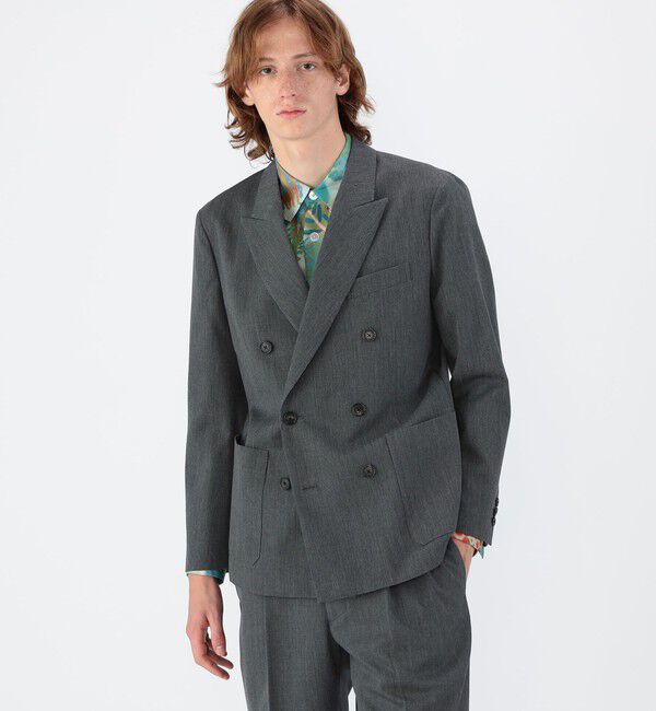 CABaN ダブルブレストジャケット パンツ セットアップ CABaN ライトウールギャバジン ダブルブレストジャケット（CABaN