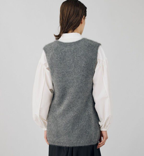 新品タグ付✨デプレ DES PRES フォックスカシミヤ Vネックベスト セール】フォックスカシミヤ Vネックベスト（ベスト）｜DES PRES（デ