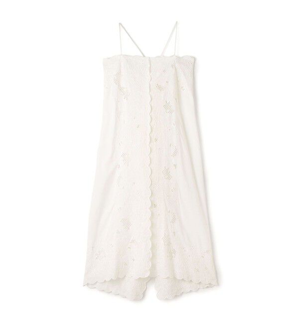 SOULEIADO「バンダナエンブロイダリー キャミソールワンピース」|ワンピース|11 ホワイト