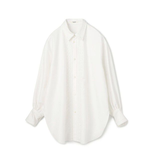 MACPHEE「コードエンブロイダリー チュニックシャツ」|シャツ・ブラウス|11 ホワイト