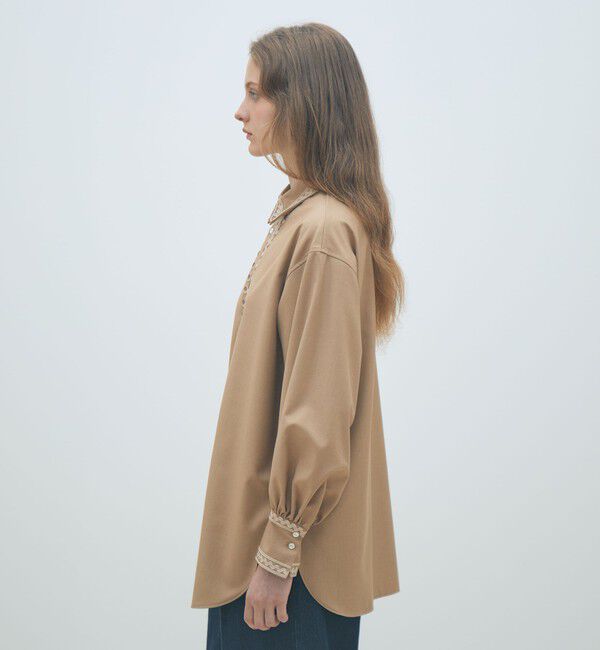 MACPHEE「コードエンブロイダリー チュニックシャツ」|シャツ・ブラウス|