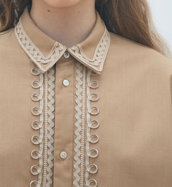 MACPHEE「コードエンブロイダリー チュニックシャツ」|シャツ・ブラウス|