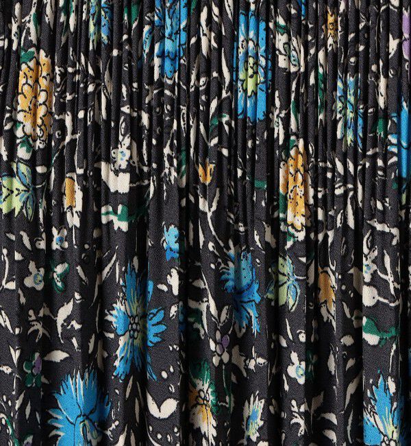 SOULEIADO「ポリエステルプリーツ バンドカラーワンピース」|ワンピース|