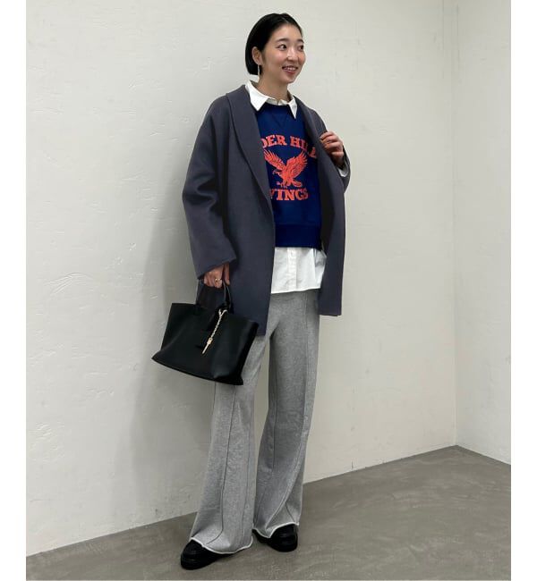 WEB限定/追加》SUPER140 ダブルフェイスベルテッドコート（SLOBE IENA