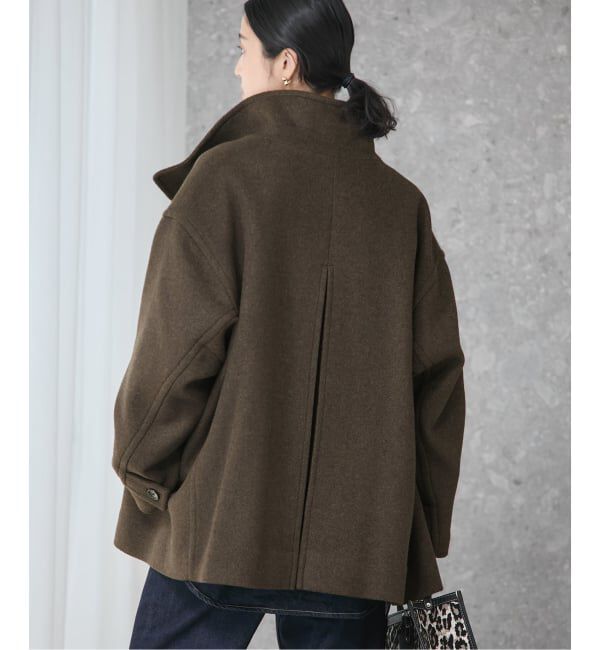 追加2》MANTECO/TWEEDスタンドショートコート（journal standard L