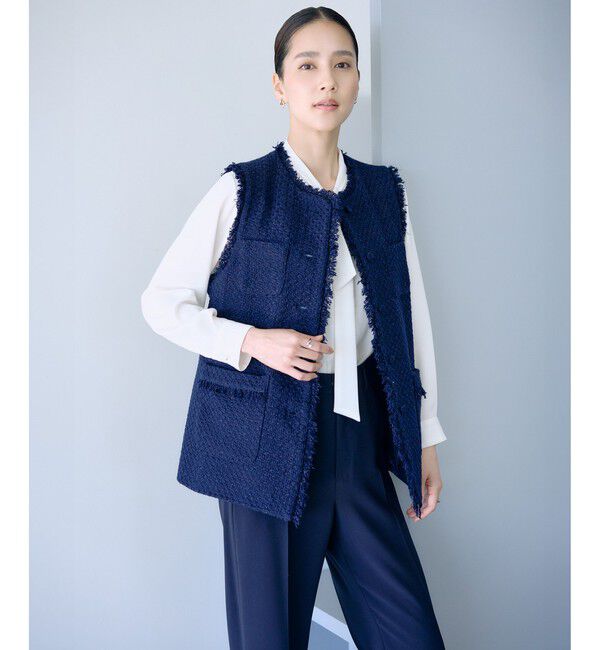 ROPE’/ミックスツイードジレベスト/26SS