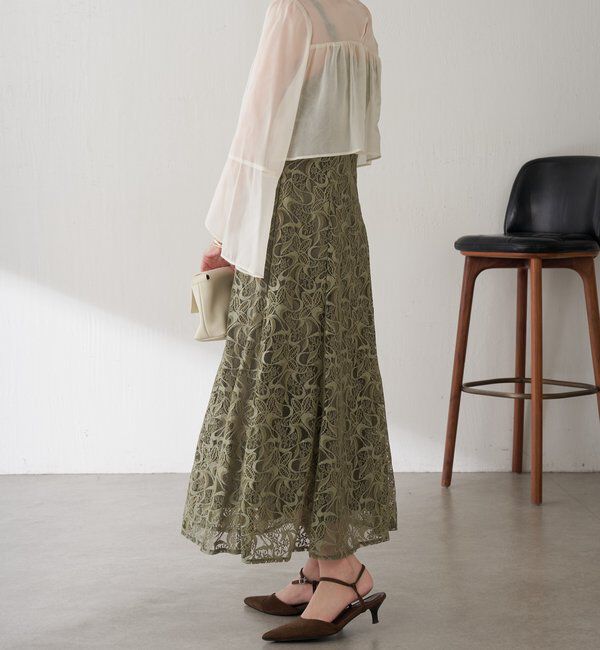  「【オケージョン】シフォンレースワンピース/セットアイテム」|ワンピース|