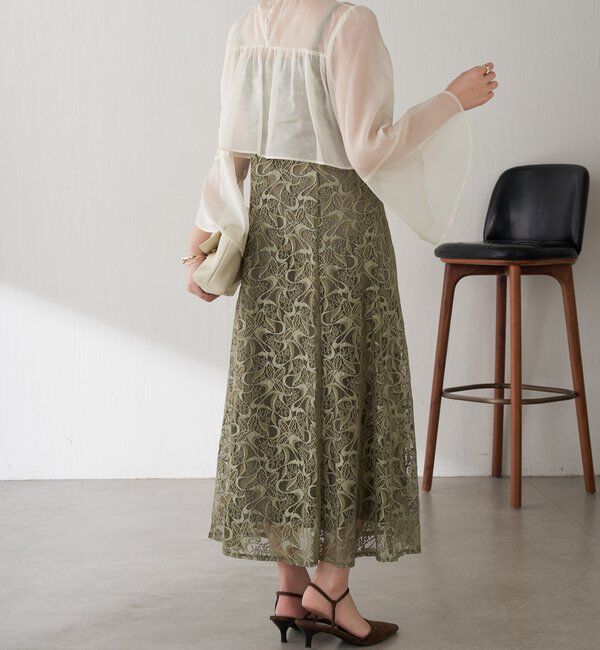  「【オケージョン】シフォンレースワンピース/セットアイテム」|ワンピース|