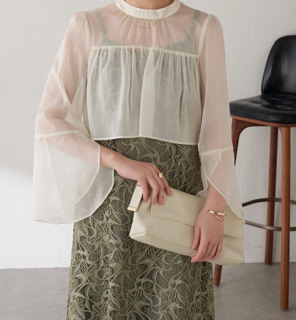  「【オケージョン】シフォンレースワンピース/セットアイテム」|ワンピース|