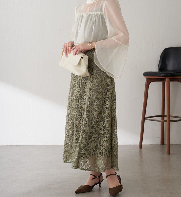  「【オケージョン】シフォンレースワンピース/セットアイテム」|ワンピース|