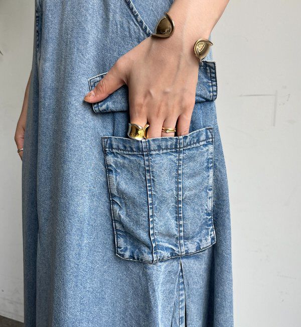  「リヨセルデニムカーゴスカート」|スカート|