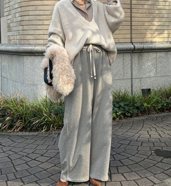  「ウール混スキッパープルオーバー」|ニット・セーター|