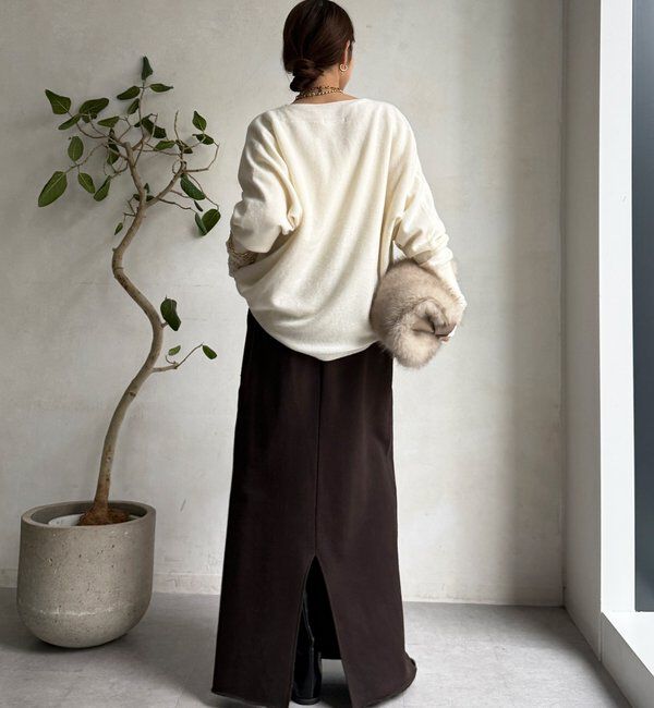  「メリノウール100%ボートネック」|ニット・セーター|