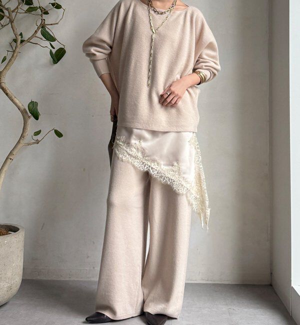  「メリノウール100%ボートネック」|ニット・セーター|