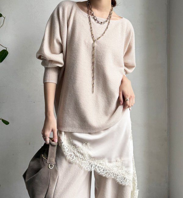  「メリノウール100%ボートネック」|ニット・セーター|