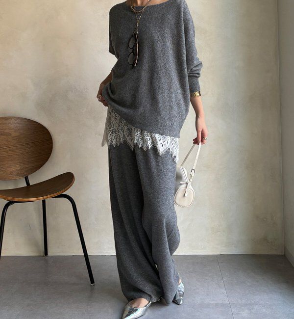  「メリノウール100%ボートネック」|ニット・セーター|