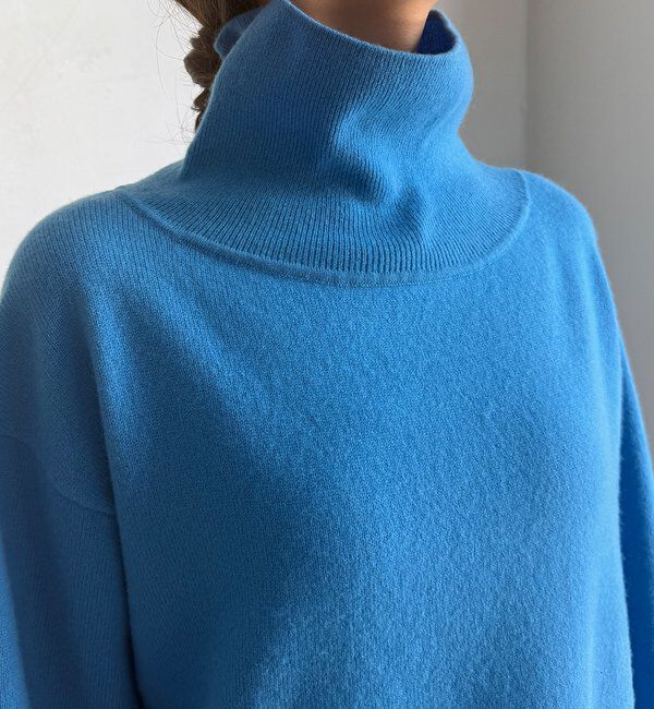  「ウール混タートルチュニック」|ニット・セーター|