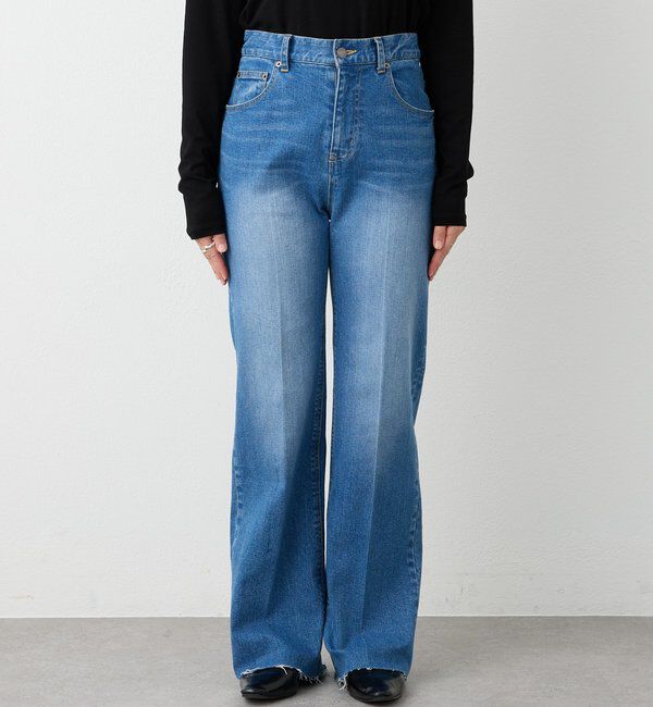  「【快適な履き心地】センタープレスデニム」|デニム|