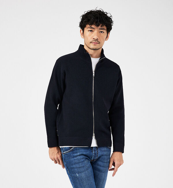 ABAHOUSE「【定番人気】12ゲージ 畦編み ドライバーズニット」|ニット・セーター|