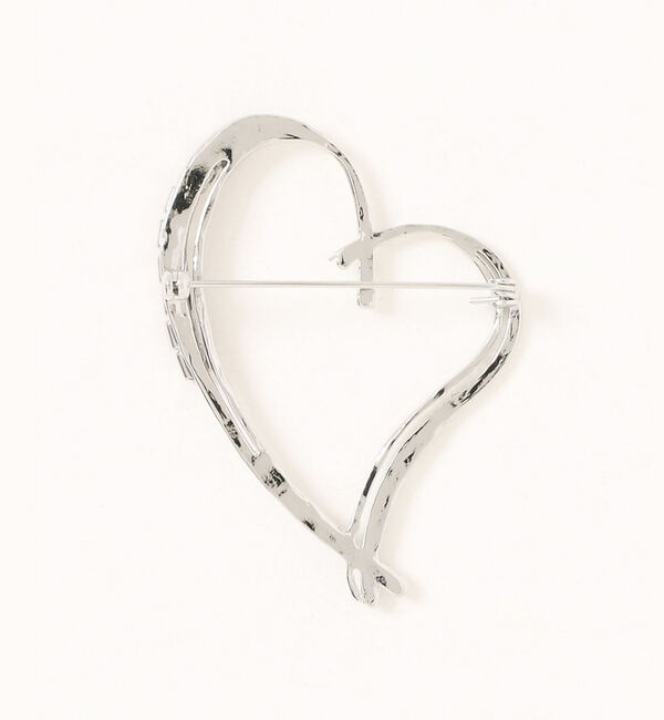 qualite「ラインストーンハートブローチ」|その他|