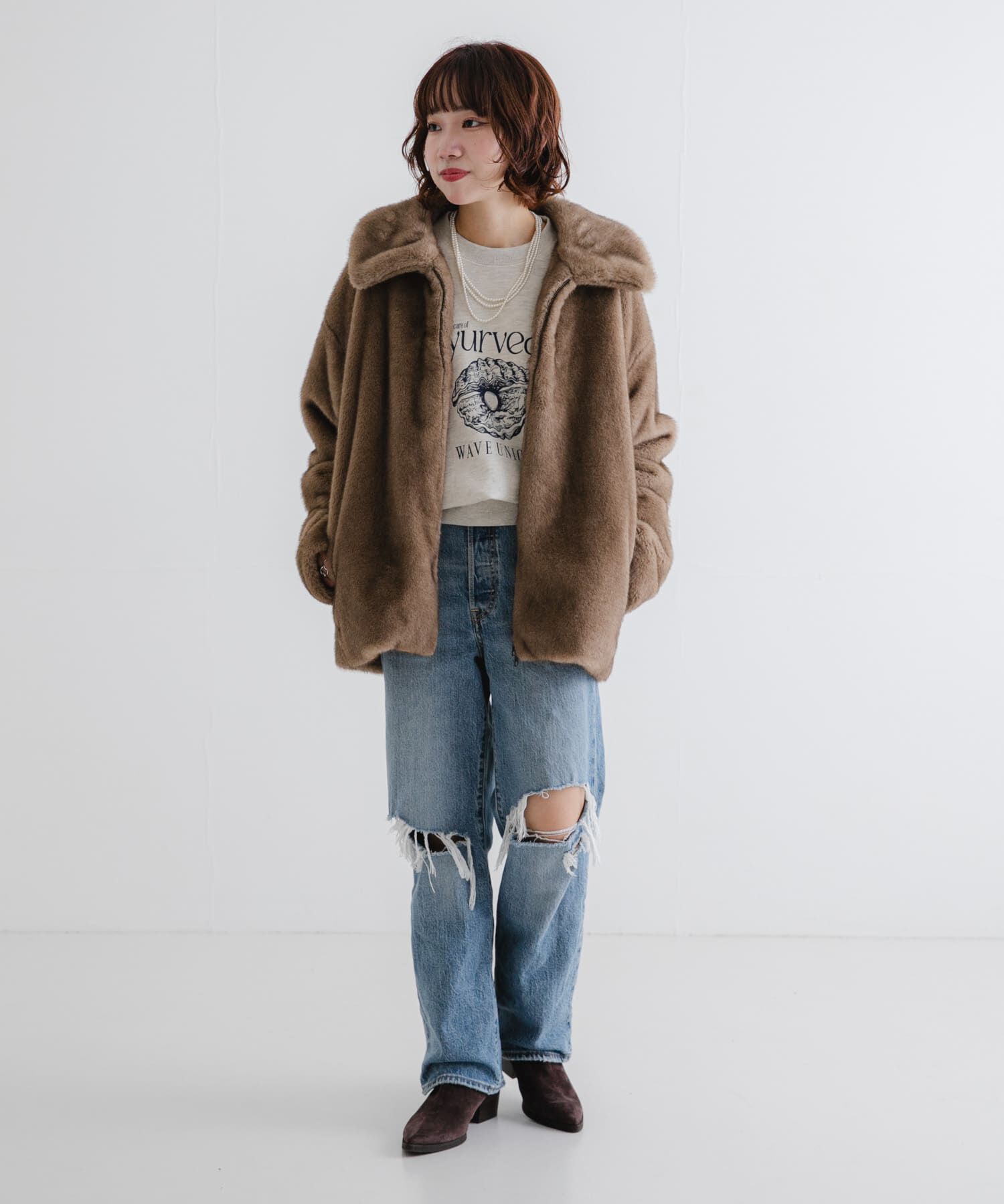 ミンクライクファーブルゾン（URBAN RESEARCH）｜ルミネのファッション