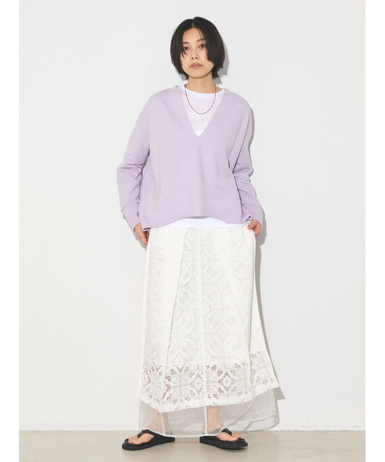 GARAGE OF GOOD CLOTHING「Vネック裾切りっぱなしプルオーバー」|Tシャツ・カットソー|